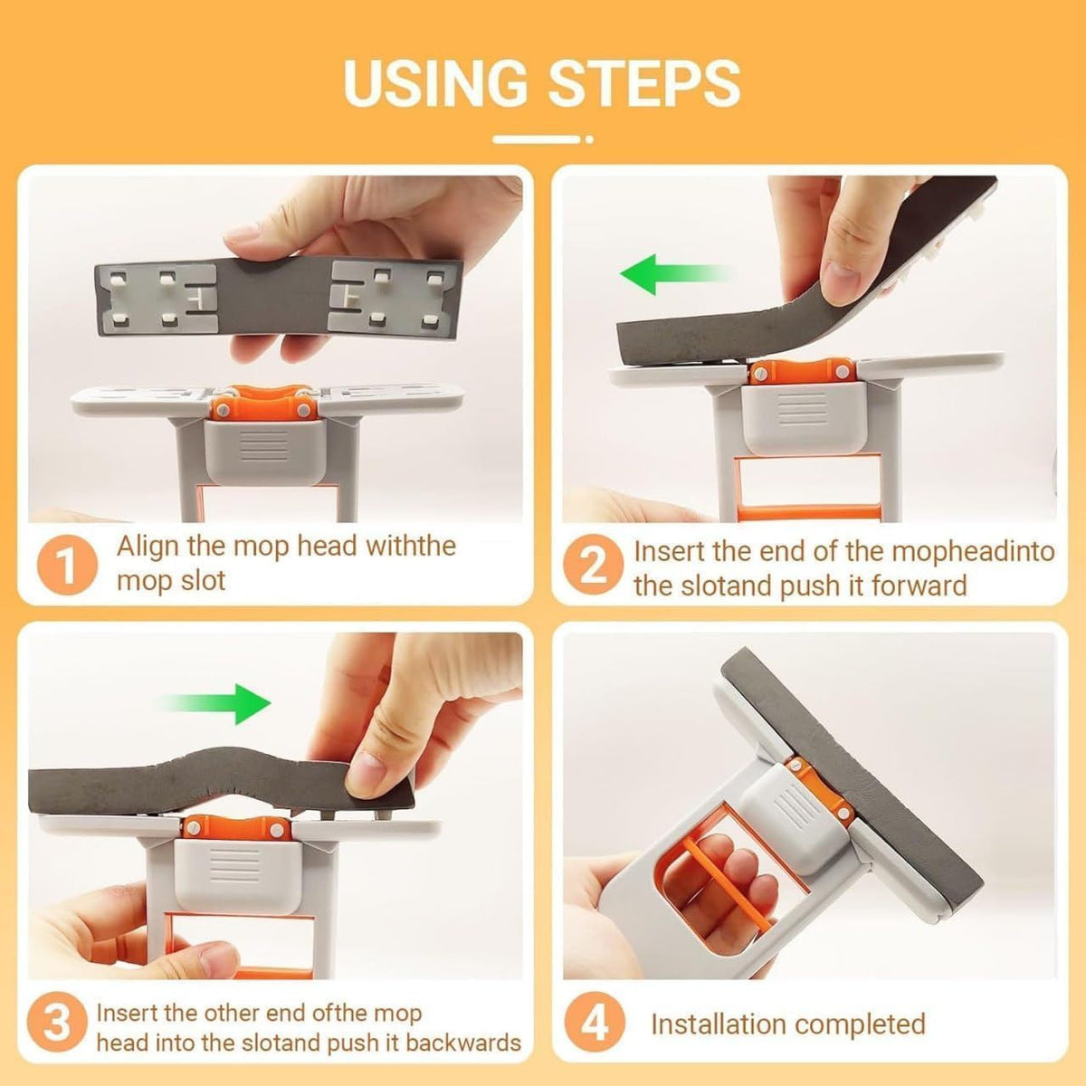 Compact Multi-Surface Precision Sponge Mop