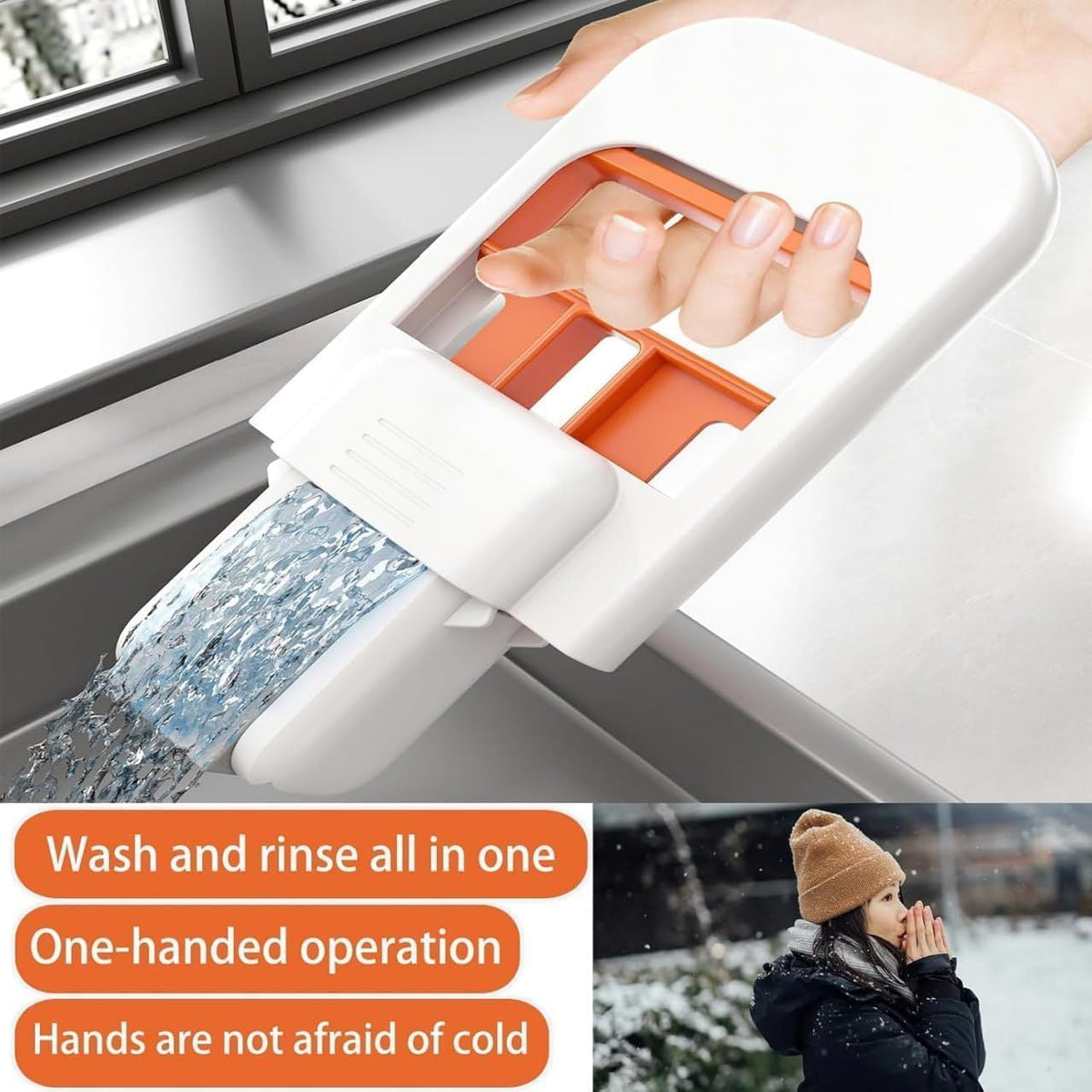 Compact Multi-Surface Precision Sponge Mop